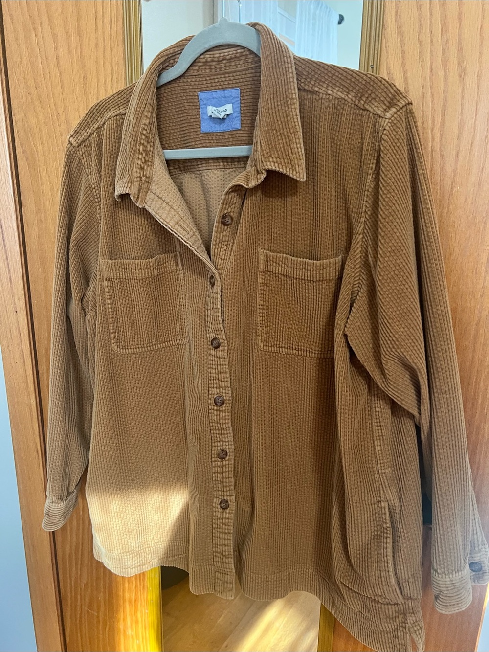 L.L. Bean Brown Corduroy Button-Down Shirt